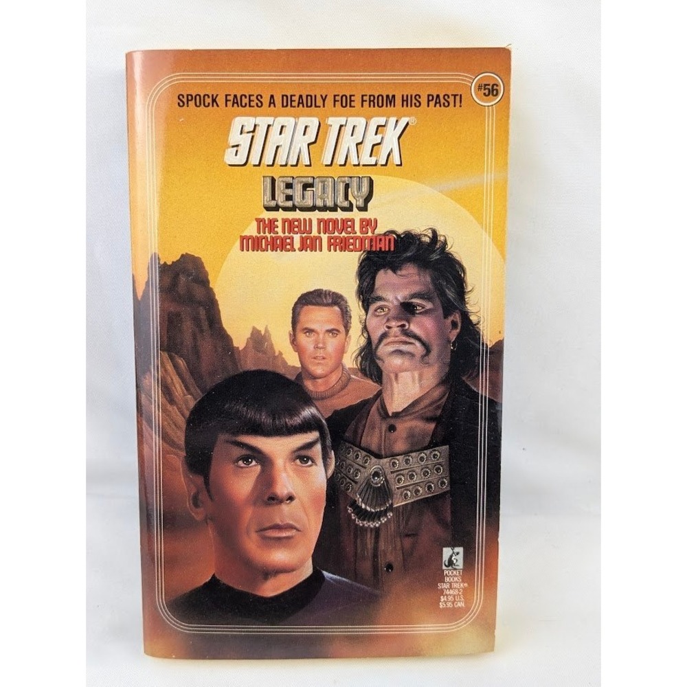 Pocket Books Star Trek Paperback Legacy 1991 Michael Jan Friedman #56 Sci-Fi